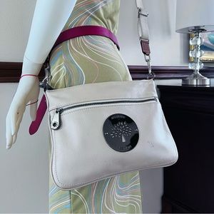 GUC Mulberry Beige Pebble Leather Shoulder Bag